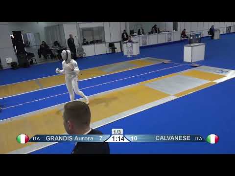 2023 Day04 T16 02 F F Individual Cadet Plovdiv BUL CHM YELLOW CALVANESE ITA vs GRANDIS ITA