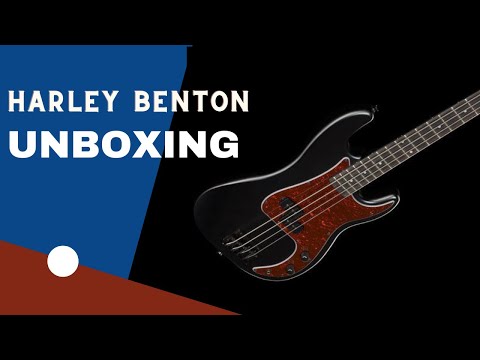 Harley Benton PB-20 SBK Bass Guitar - Unboxing