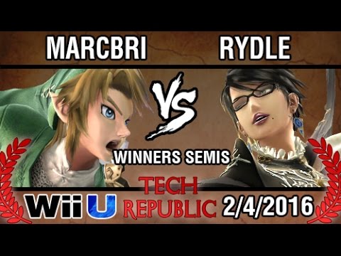 [Tech Republic] Marcbri (Diddy, Link, Cloud) vs Rydle (Bayonetta) SSB4 Winners Semis - Top 8