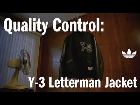 QC testing Y-3’s letterman jacket | adidas CONFIRMED