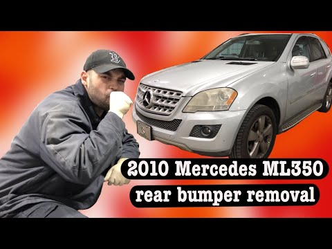 2010 Mercedes ML350 rear bumper removal