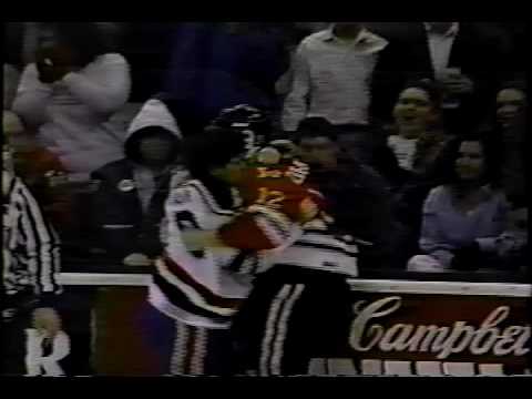 Adam Deadmarsh vs Randy Chadney WHL Jan 13/93