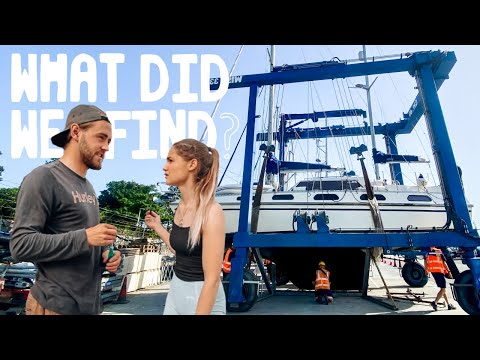 HAULING OUT our 35 year old boat for the FIRST TIME