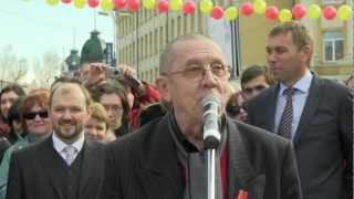 Валерий Золотухин - открытие памятника Леониду Гайдаю