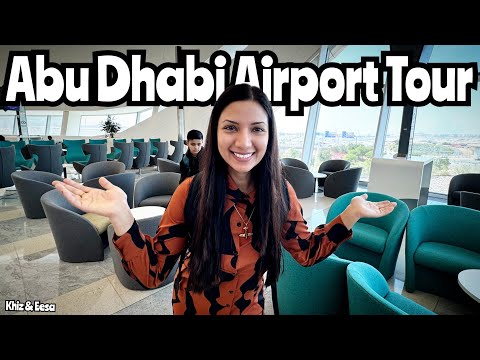 Full Tour of Zayed International Airport Terminal A in Abu Dhabi #travel #airport