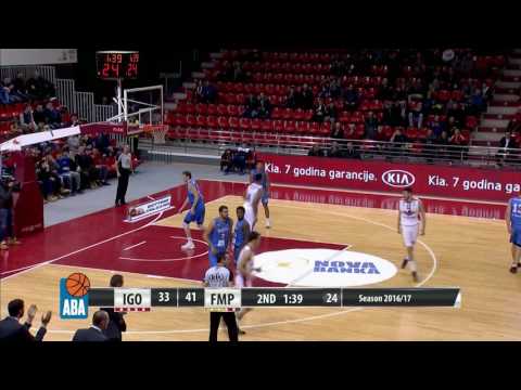 ABA Liga 2016/17 highlights, Round 17: Igokea - FMP (10.1.2017)