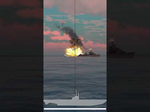 German submarine sinks US battleship