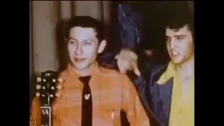 Rare film : Elvis Presley, Carl Perkins, Buddy Holly &amp; Johnny Cash, back stage