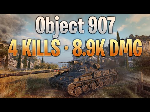 Object 907 - King Of Mines (4 Kills - 8.9k Dmg)