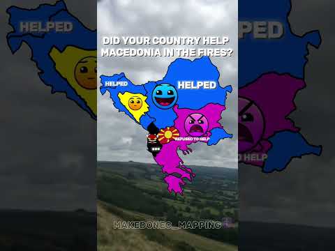 Did your country help North Macedonia in the fires? #geo #mapping #balkan #northmacedonia