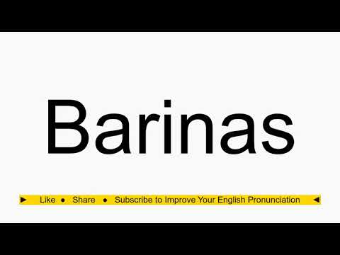 How to pronounce Barinas