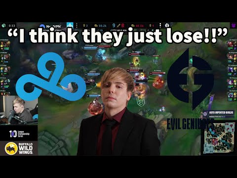 C9 LS Reacts To C9 Getting Destroyed By EG!!!