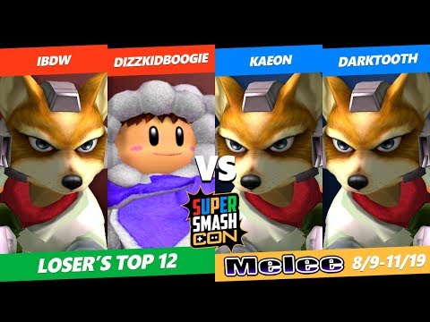 SSC 2019 SSBM Teams -  IBDW & DizzKidBoogie VS  Kaeon & Darktooth - Smash Melee Loser's Top 12