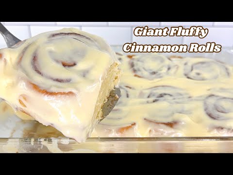 HOW TO MAKE SOFT FLUFFY GIANT CINNAMON ROLLS!