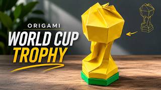 Origami FIFA World Cup Trophy Tutorial 🏆 | How to Make FIFA Trophy From Paper Step by Step