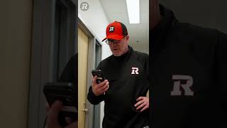 Coach and GM Ryan Dinwiddie calling first overall pick OL Giordano Vaccaro! #CFLDraft