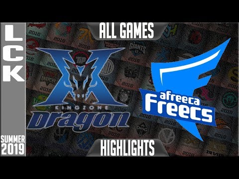 KZ vs AF Highlights ALL GAMES | LCK Summer 2019 Week 7 Day 3 | King-Zone DragonX vs Afreeca Freecs