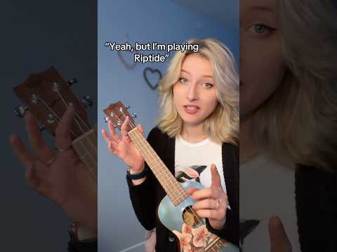 Only song I can play 😅 #ukulele #riptide #ukuleleplayer #musicmemes