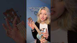 Only song I can play 😅 #ukulele #riptide #ukuleleplayer #musicmemes