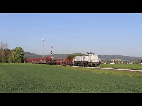 Pure Nebenbahnromantik: Die Besta-Übergabe. | DB Cargo DE18 (4185 044)