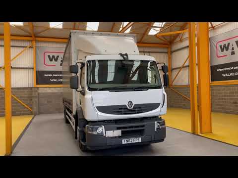 New In Stocklist For Sale: RENAULT PREMIUM 18 TONNE EURO 5, 4X2 CURTAINSIDER - 2012 - FN62 FPE