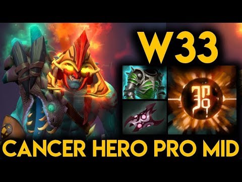 w33 owning mid in china server Solo Ranked Game Dota2 7.22