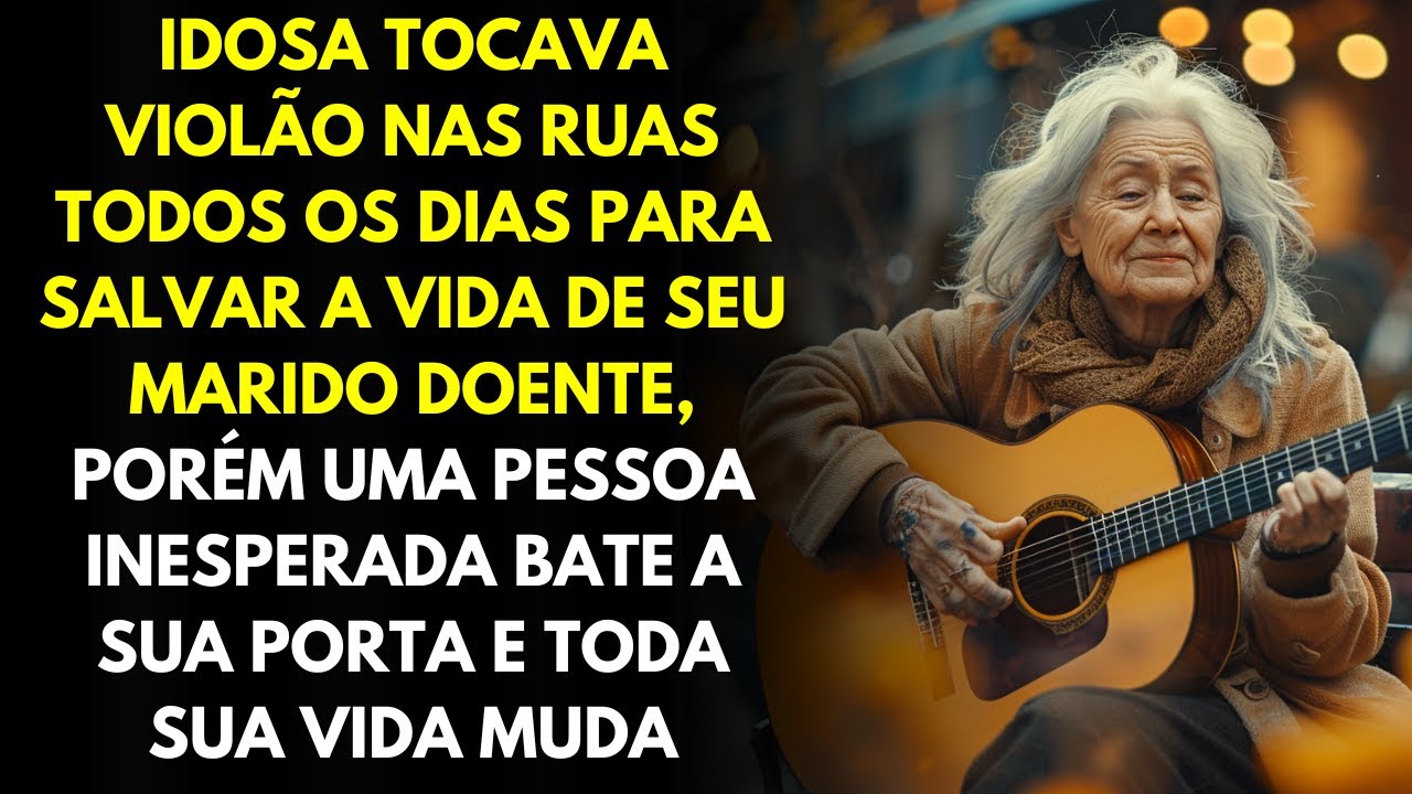 Idosa Tocava Violão Nas Ruas Todos Os Dias Para Salvar a Vida De Seu Marido Doente