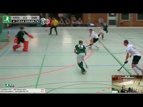 1. Hallenhockey Bundesliga Herren HTC Uhlenhorst MH vs. Schwarz-Weiß Neuss 22.01.2023 Highlights
