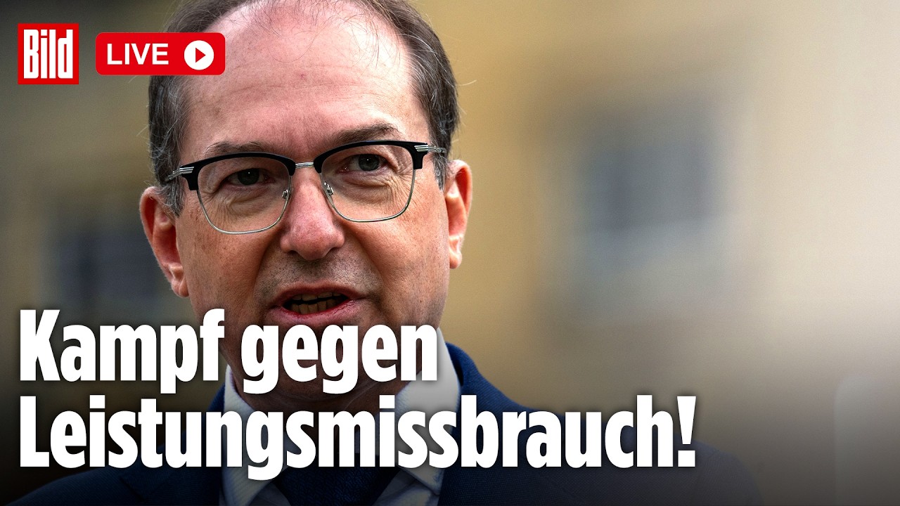 🔴 Aktionsplan gegen Sozialbetrug: So will Dobrindt Betrügern an den Kragen | BILD LIVE