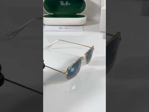 RAYBAN 3957 GOLD BLUE GLASS