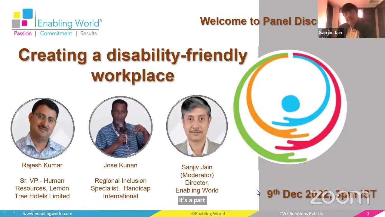 Expert Panel Discussion on Creating a disability-friendly workplace