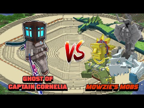 Minecraft |Mobs Battle| Ghost of Captain Cornelia VS Mowzie's Mobs