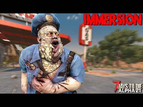 EXPLOSIVE REVENGE (and goodbye office!) | 7 Days to Die: NO HUD (IMMERSION Alpha 21)