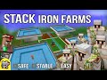 Quad Stack IRON Farm For Bedrock