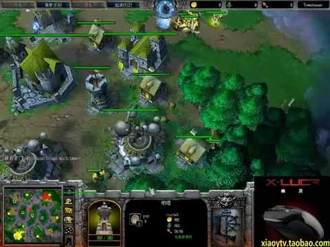 【HD】【2013年必看的魔兽争霸3十大经典战役 9】人兽二本激烈对决 残局争霸欢乐无限 Spiral vs yAws SV