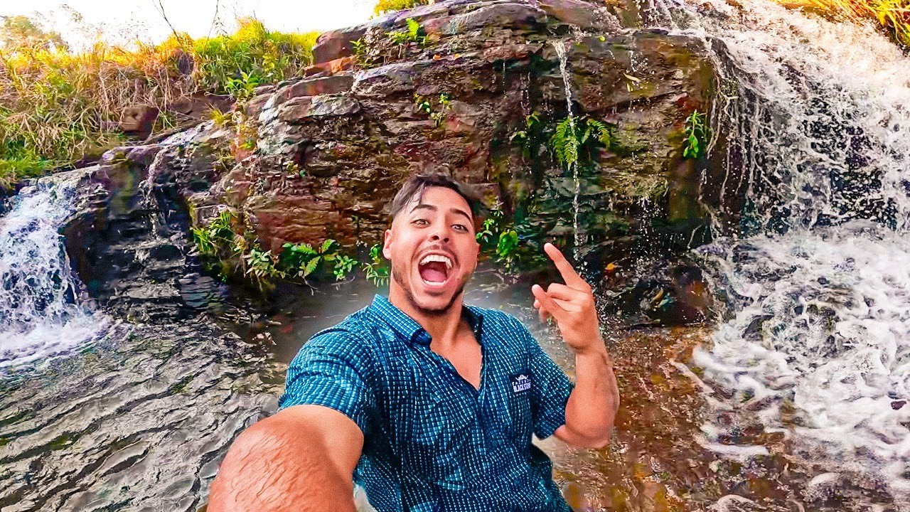 ENCONTREI A CACHOEIRA SECRETA DA MINHA FAZENDA