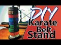 diy karate belt stand cheap and easy