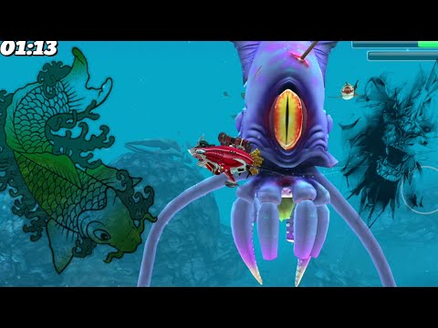 ACE SHARK VS COLOSSAL SQUID BOSS BATTLE PART 2 - Hungry Shark World