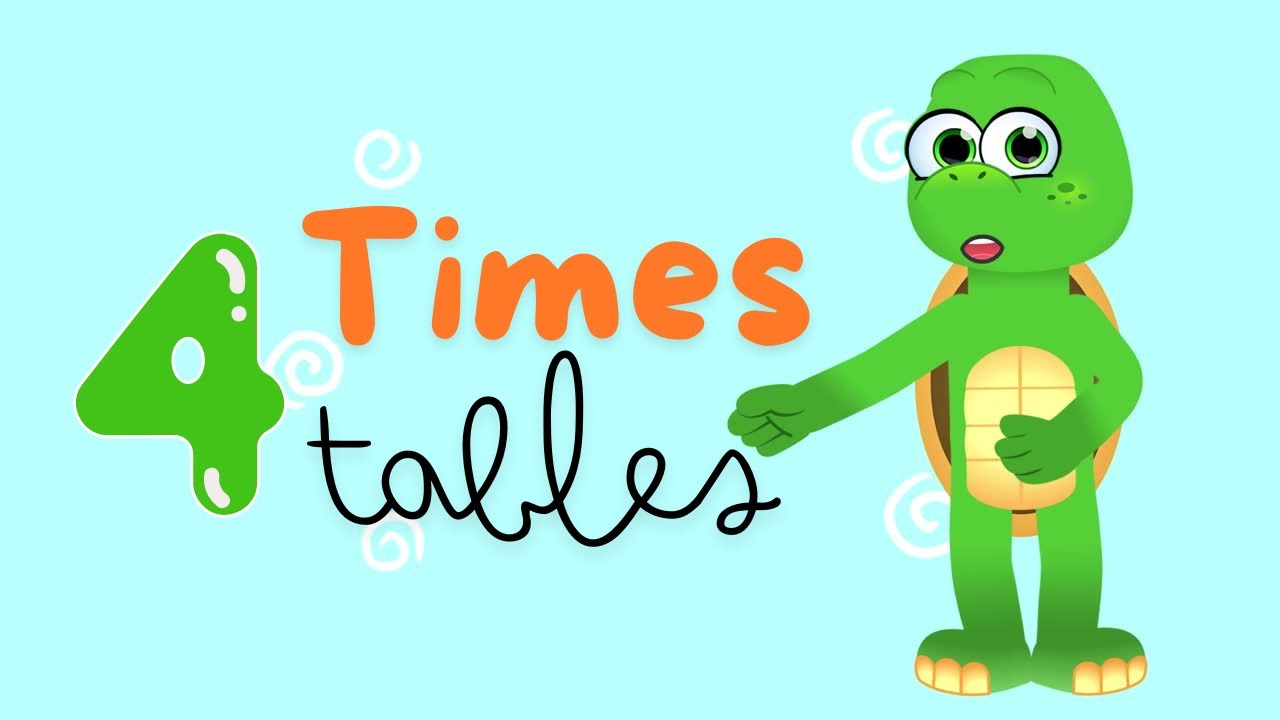 4 Times Tables - Multiplication Tables #educationalvideo #multiplicationtable #tableof4