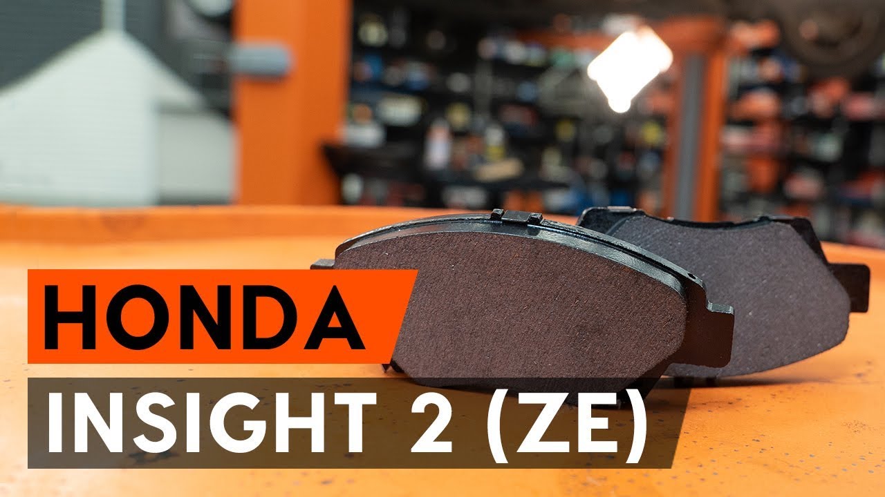 Como mudar pastilhas de travão da parte dianteira em Honda Insight ZE2_ZE3 - guia de substituição