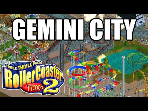 $1,000,000 Park Value! - Gemini City - RollerCoaster Tycoon 2 - Time Twister