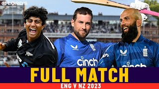 Malan Hits Classy Ton & Ravindra Announces Himself with Bat & Ball! | FULL MATCH | Eng v NZ 2023