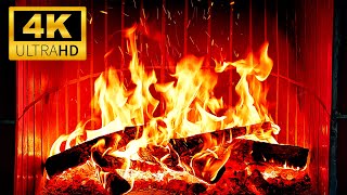 Cozy Fireplace with Soft Crackling Fire - Relaxing 8K Flames on Black Screen for Sleep & Relaxation