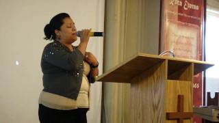 Saidy Garcia cantando Jesus Paid it All de Crystal Lewis en Español - Iglesia Roca Eterna