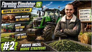 DEUTSCHLAND FS25 #2 - RECINTO CON MUCCHE DA CARNE E ALTRI TRE CONTRATTI - GAMEPLAY ITA