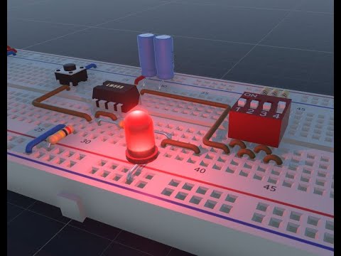 NE555 LN555, Adjustable timer via dip switch