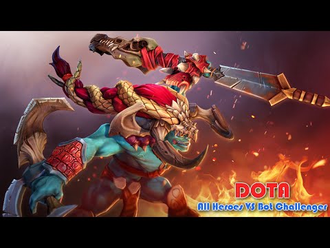 DOTA - All Heroes VS Bot Challenger #040 | Huskar 1 vs 5 Bot - Sirius AI 1.6.3