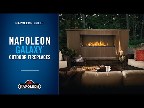 Napoleon Galaxy 48" One-Sided Outdoor Linear Gas Fireplace, Electronic Ignition (GSS48)