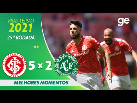 INTERNACIONAL 5 X 2 CHAPECOENSE | MELHORES MOMENTOS | 25ª RODADA BRASILEIRÃO 2021 | ge.globo