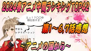 【2024春アニメ中間ランキングTOP42】1〜6,7話の感想！前半までに1番面白かったアニメ決めます！「響け！ユーフォニアム3 忘却バッテリー 無職転生II 狼と香辛料リメイク このすば3期」